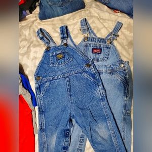Guc 2 pairs toddler overalls